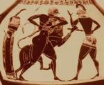 Αναπαράσταση σε αγγείο ενός από τους πλέον γνωστούς μύθους της Ελληνικής Αρχαιότητας.