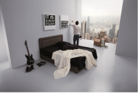 Ντυμένα κρεβάτια Elite strom 110