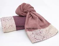 Πετσέτες Μπάνιου (Σετ) Palamaiki Premium Towels Leaf Κεραμιδι