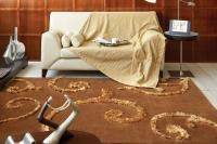 WOOL TUFTED-ROCOCO.160X230 GOLDEN BROWN