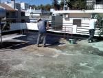 Κατασκευή φράγματος υδρατμών με χρήση ψυχράς ασφάλτου