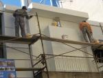 επίστρωση του τελικού σιλικονούχου επιχρίσματος - τελικός σοβάς